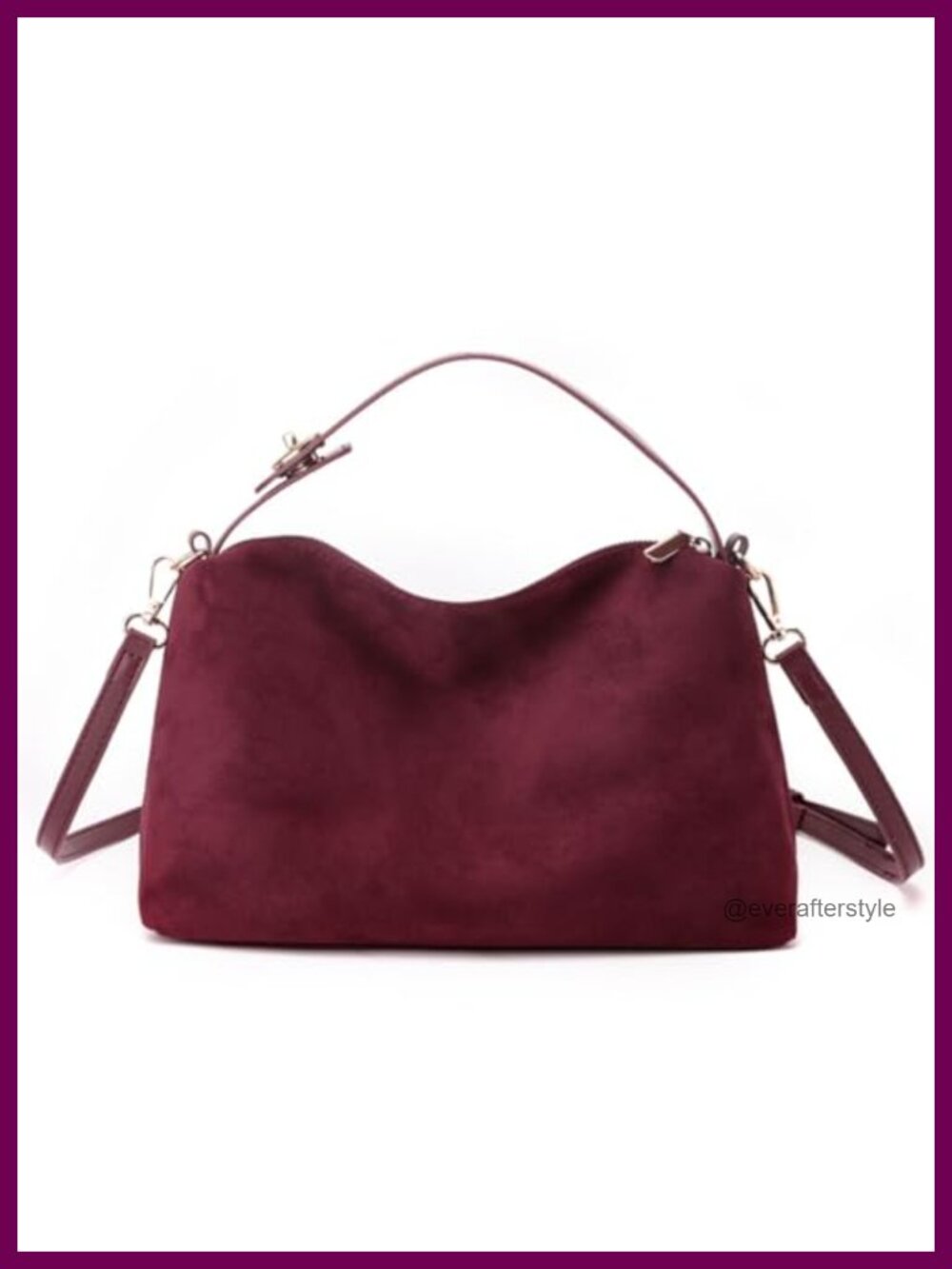 Suede Shoulder Bag Crossbody Handbag Hobo Tote Purse